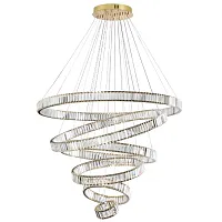 Люстра подвесная Vekia 5015/260L Odeon Light прозрачная на 1 лампу, основание золотое в стиле современный Люстра подвесная Vekia 5015/260L Odeon Light прозрачная на 1 лампу, основание золотое в стиле современный